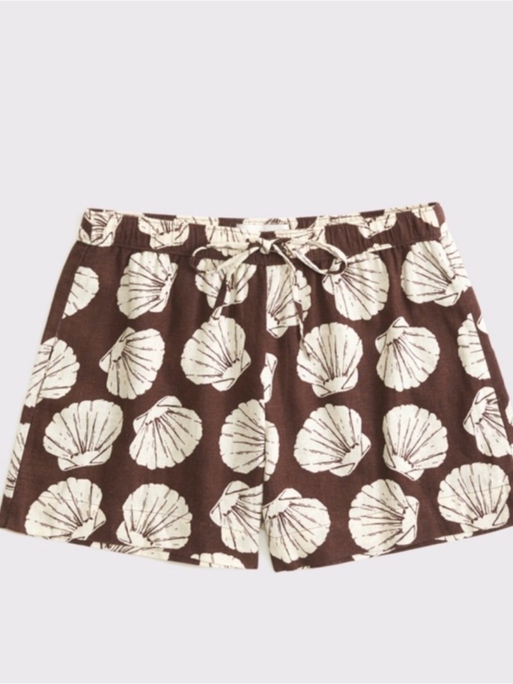 American Eagle Outfitters Brown Shell-Print Women's Athletic Shorts